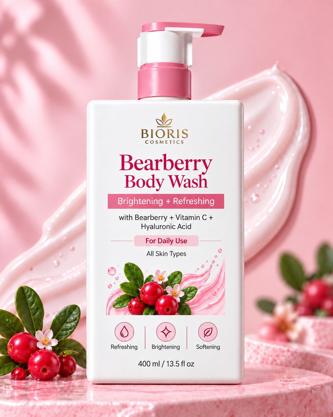 Bearberry Body Wash — included in the three-product Bearberry body care set