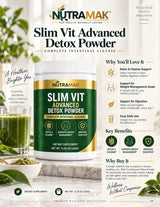 Nutramak detox powder — Why choose — supplied artwork